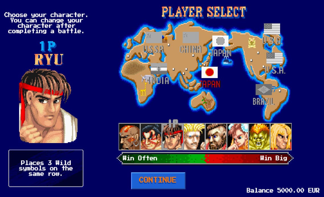 Street Fighter II Video Slot Review