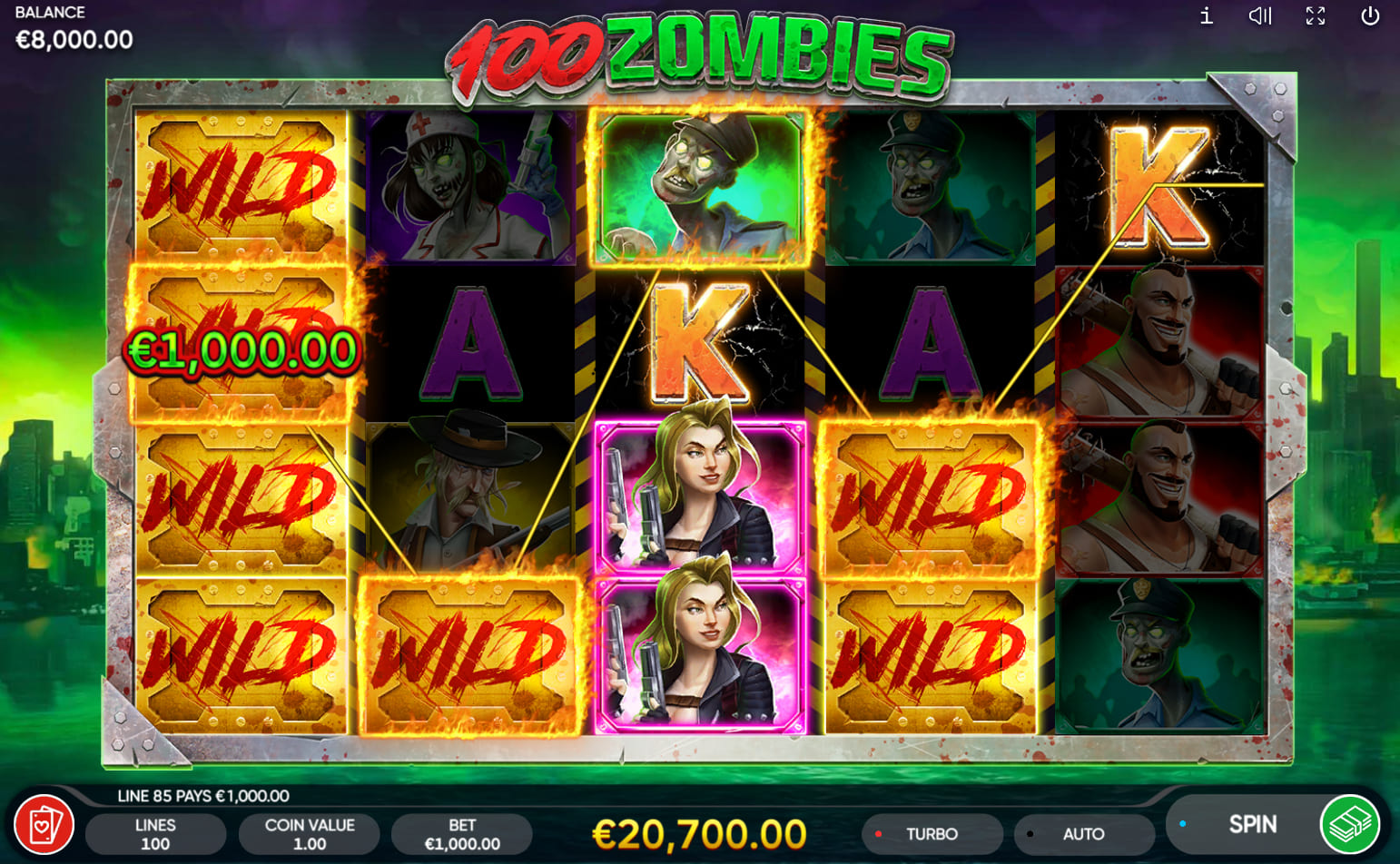 100 Zombies Video Slot Review by www.casinoid.in