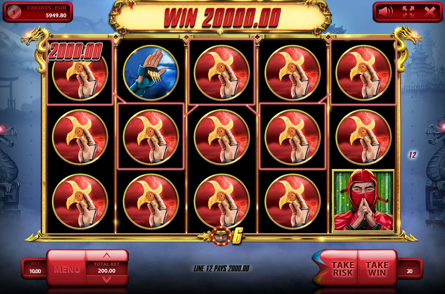 The Ninja Slot Big Win
