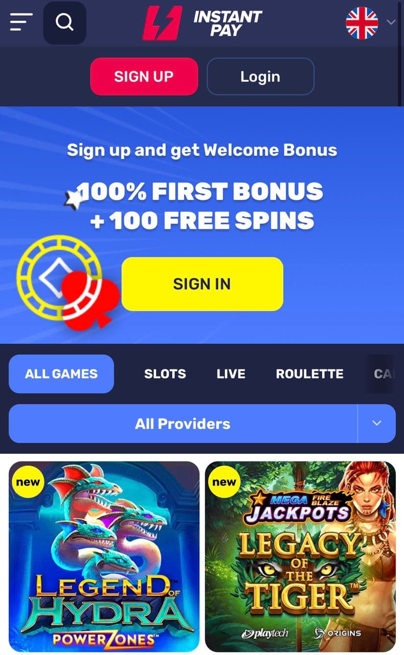 instantpay online casino mobile version